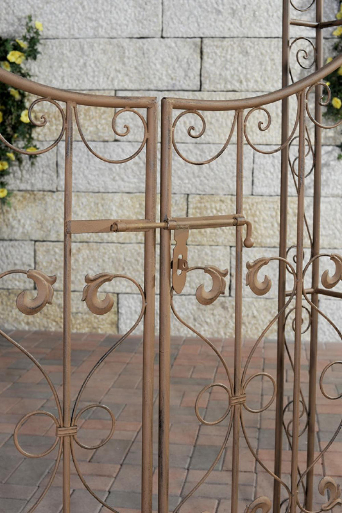 ROSENBOGEN Metall Antik Braun - Braun, Metall (135/245/41.5cm) - CLP