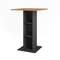 BAROVÝ STŮL Repose Zlatý dub power/antracit - medově dubová/antracitová, kompozitní dřevo (75/75/106cm) - Vicco