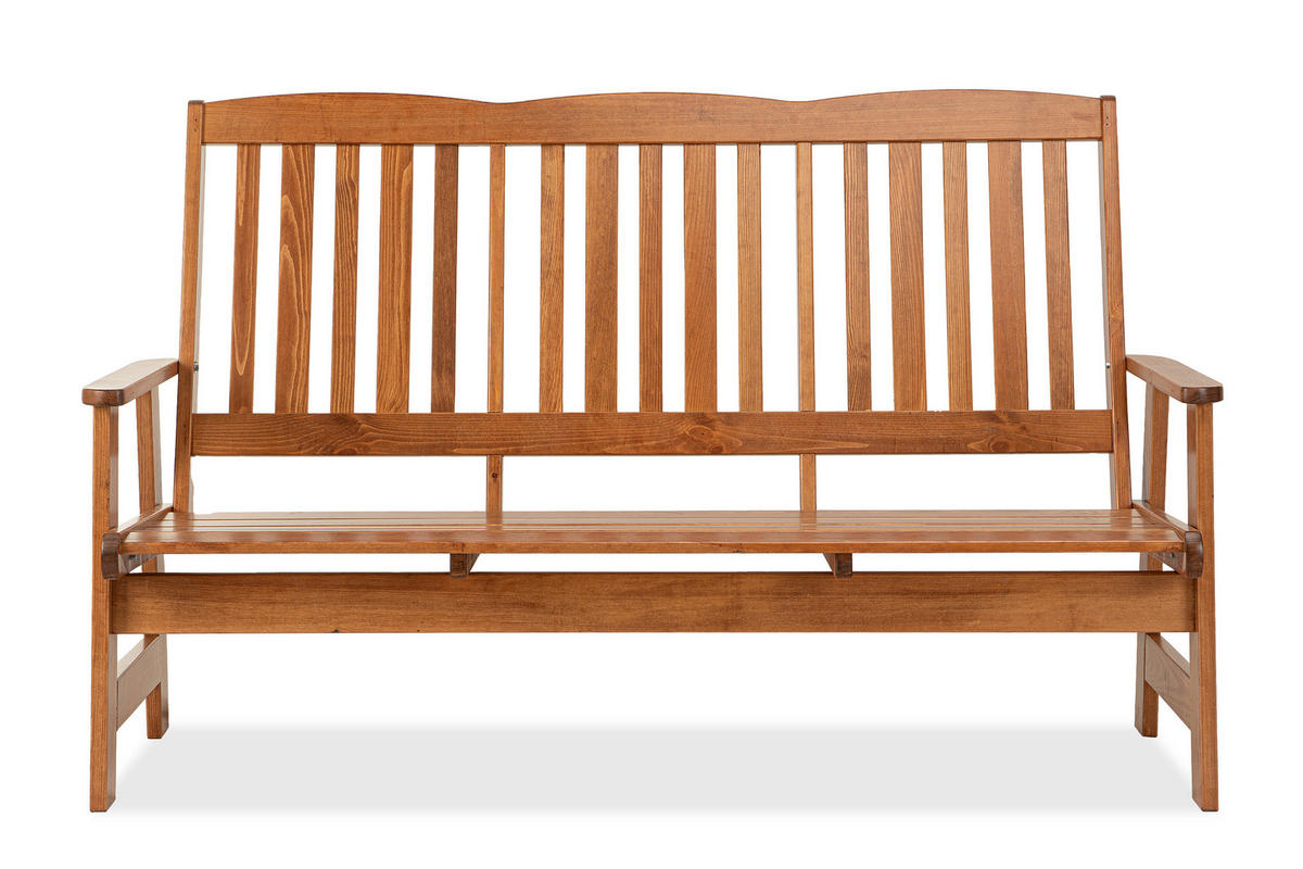 GARTENBANK ALCES aus massivem Kiefernholz, braun - Braun, Holz (70/106/170cm) - KONSIMO®