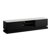 TV-BOARD - 190 cm x 40 cm - holz - schwarz, weiß Devika - Schwarz/Weiß, Holz (190/44/40cm) - Vente-Unique