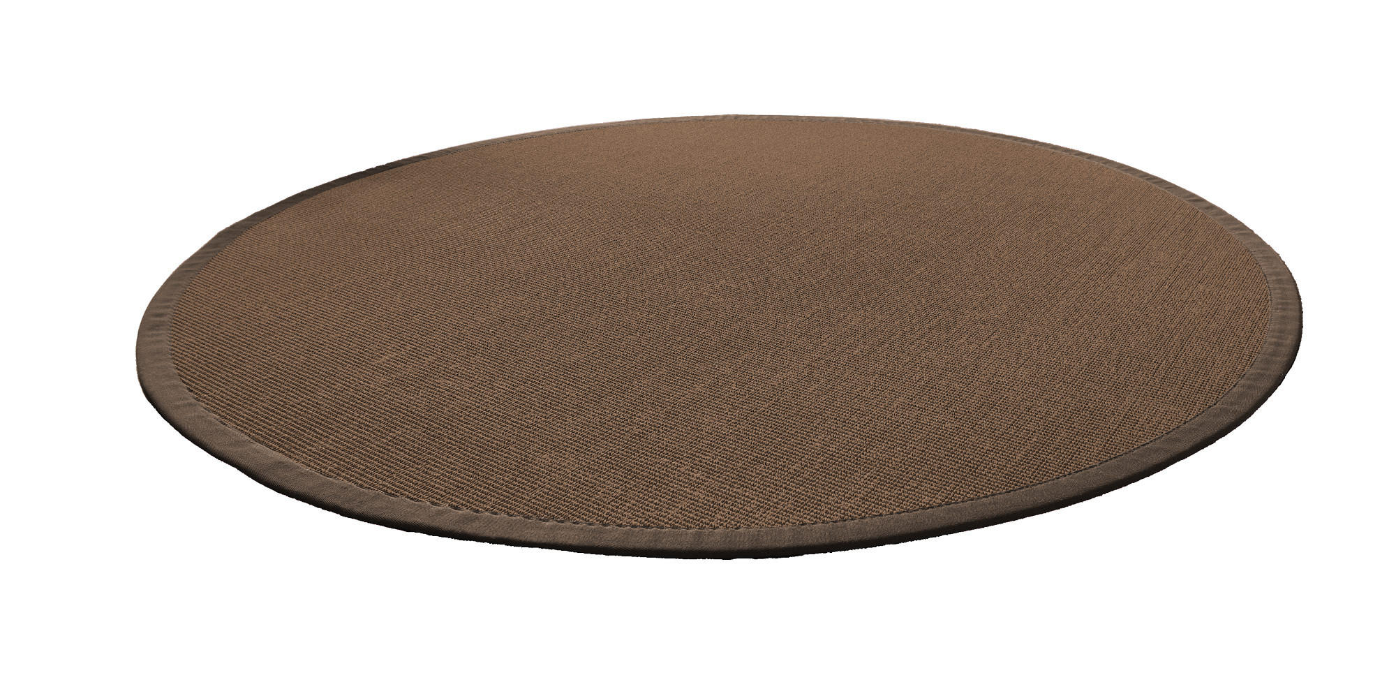 TEPPICH Sisal Manaus dunkelbraun/coffee Rund 160cm - Dunkelbraun, Textil (160/160cm) - Astra