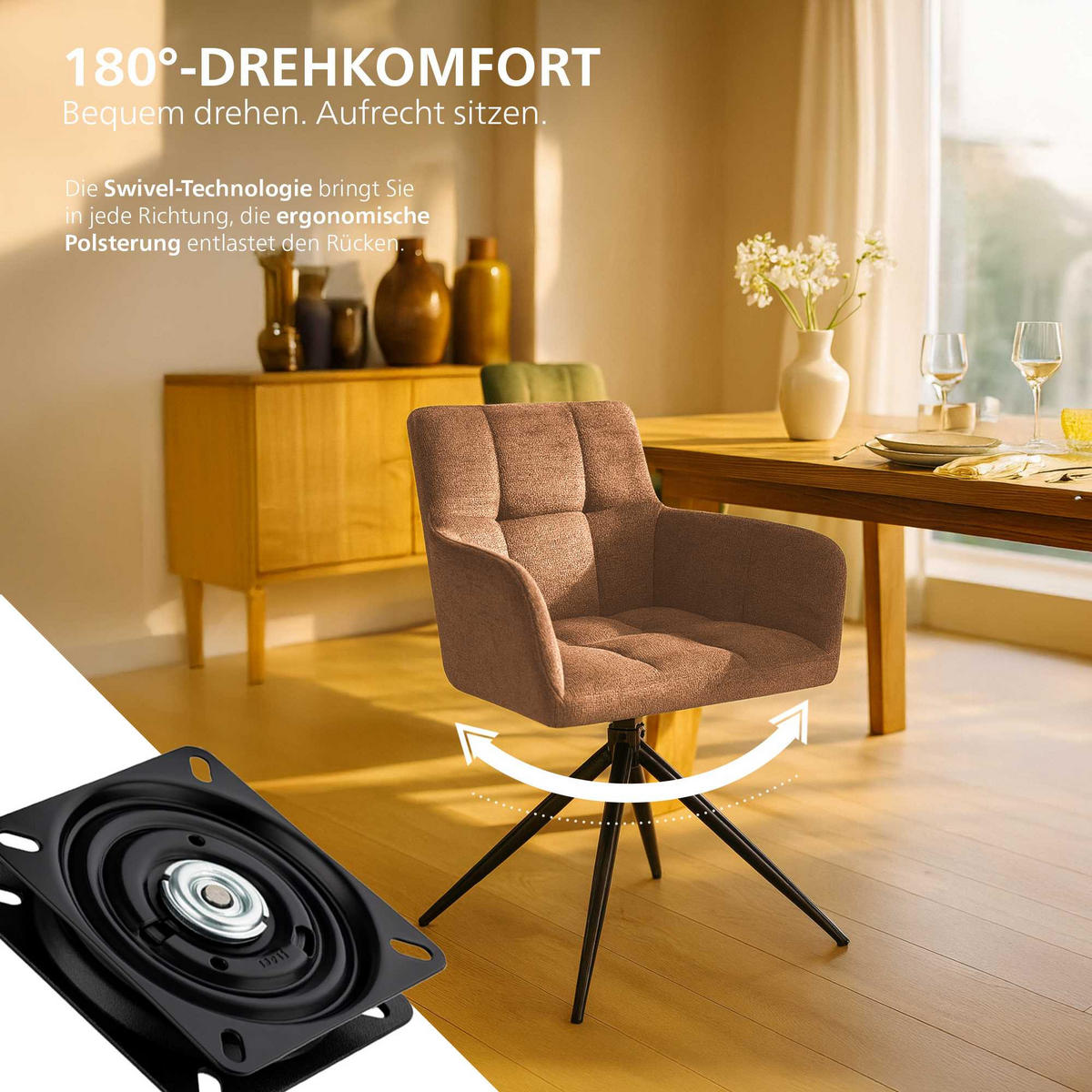 Schwarz/Orange, Textil/Metall (59/87/59cm) - CLP