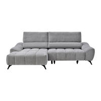 RELAXSOFA - 4 Personen - stoff - grau Elosia - Grau, Textil/Metall (270/105/175cm) - Vente-Unique