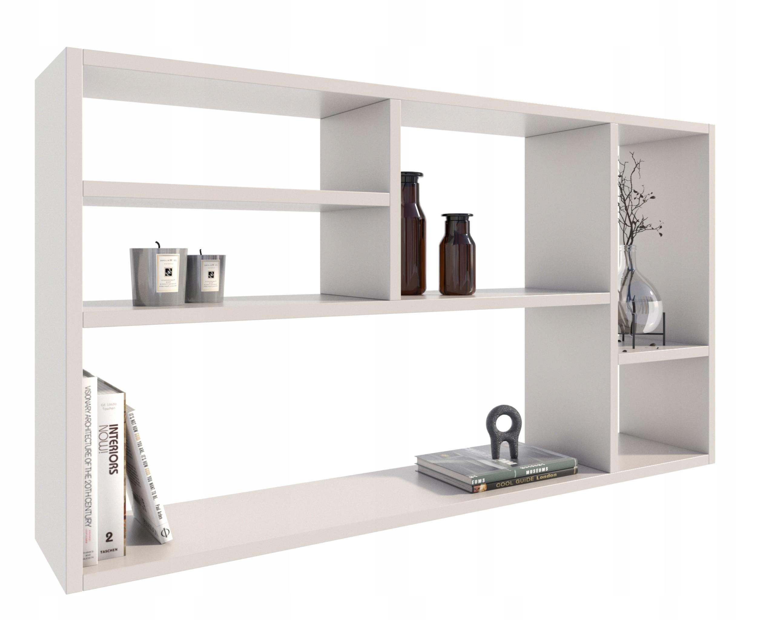 WANDREGAL MILANO Weiß 109,2/18/60 cm - Weiß, Holzwerkstoff (109.2/60/18cm) - Matkam Möbel