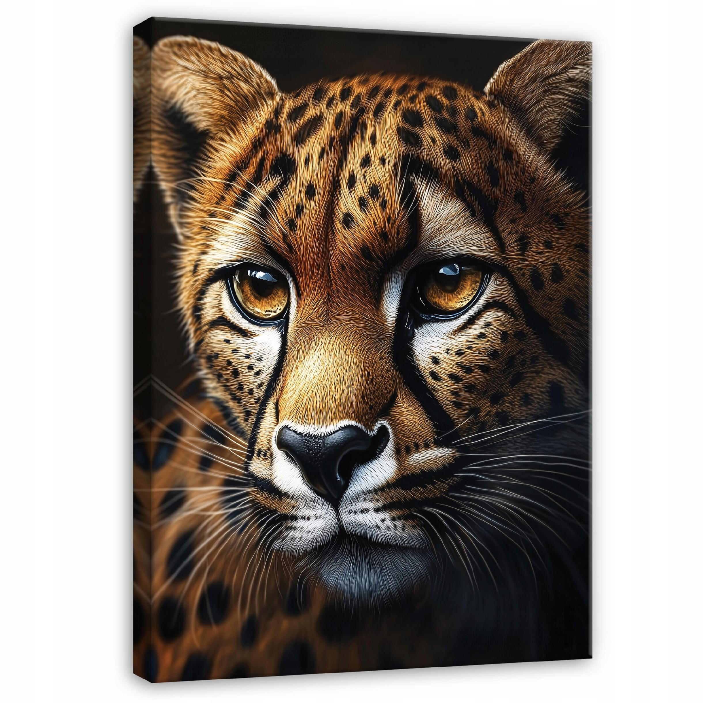 LEINWAND BILDER Jaguar Tiere Modern 120x80 - Multicolor, Holzwerkstoff (80/120cm) - Wallarena