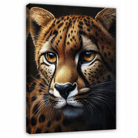 LEINWAND BILDER Jaguar Tiere Modern 60x40 - Multicolor, Holzwerkstoff (40/60cm) - Wallarena