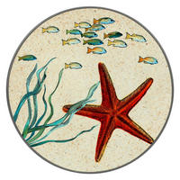 TOPFUNTERSETZER Ø 20 cm Keramik Sea Life - Multicolor, Keramik (20/20cm) - Rose & Tulipani