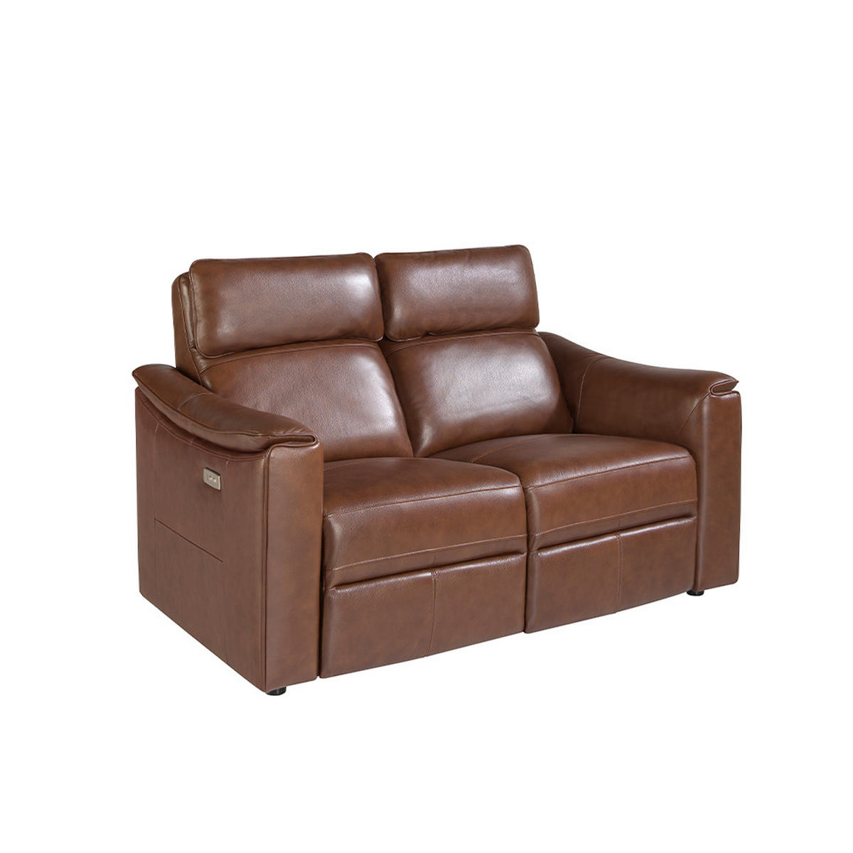 SOFA 2-SITZER Braun 155/92/98 cm - Braun, Leder (155/98/92cm) - ANGEL CERDA