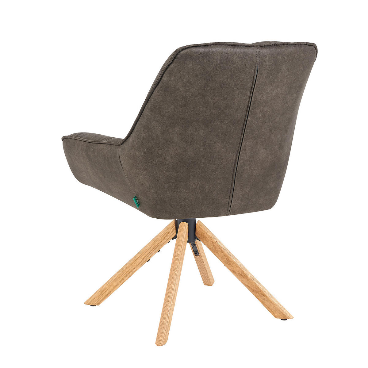 DREHSTUHL Mika-Leon 2er-Set - Honigeiche/Taupe, Eichenholz/Holz (60/88/68cm) - DUBI Möbel