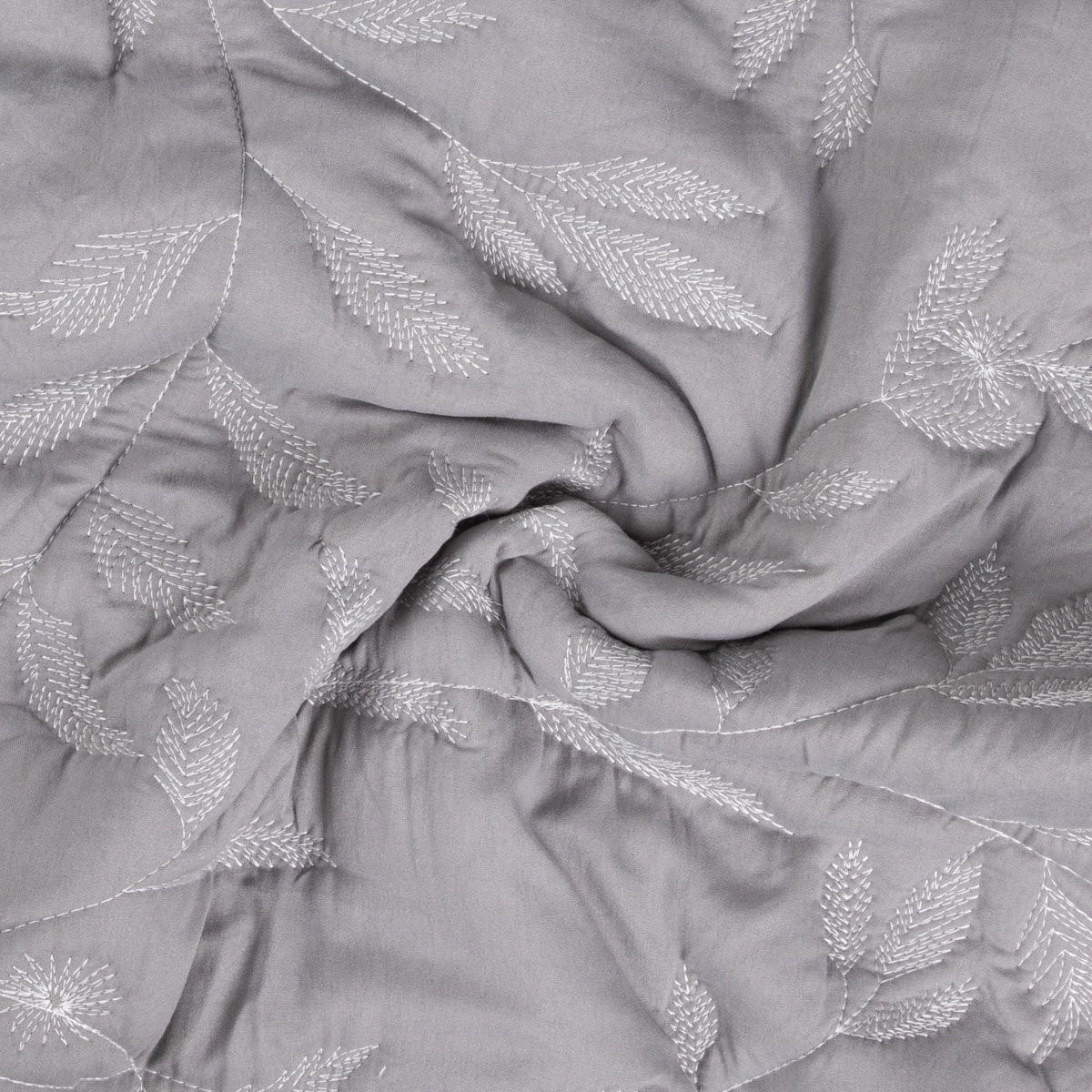 TAGESDECKE Limena grau 200/220 cm - Grau, Textil (200/220cm) - Homla