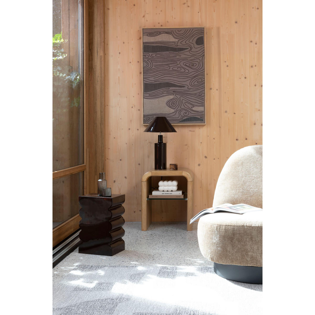 BEISTELLTISCH Brave - Braun, Holzwerkstoff (50/42/58cm) - Zuiver