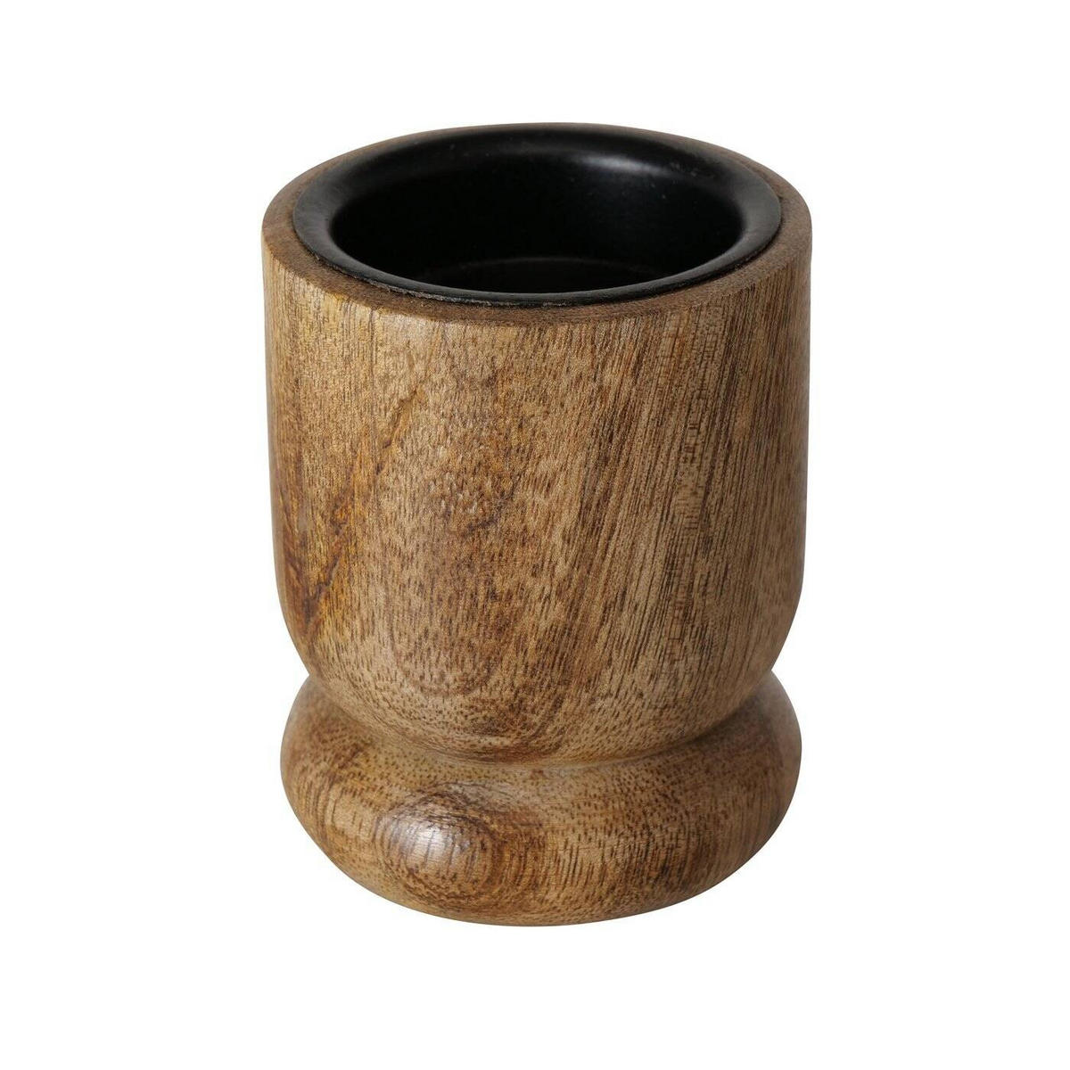 KERZENHALTER Mangoholz Numli 2er-Set - Braun, Holz (5.5/7/5.5cm) - Boltze Home