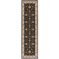 VINTAGE-TEPPICHE Anthrazit Classic 67/250 cm - Anthrazit/Creme, Naturmaterialien/Textil (67/250cm) - Atticgo