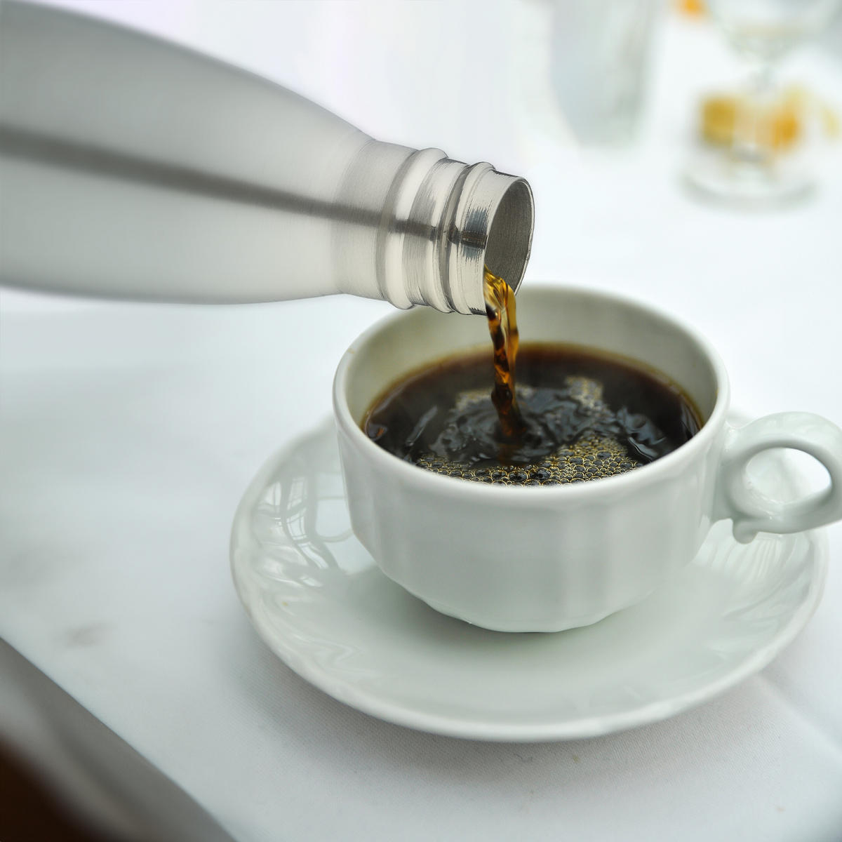 EDELSTAHL-TRINKFLASCHE - Silberfarben, Metall (0.5L) - Relaxdays