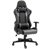 ERGONOMISCHER Bürostuhl, Schwarz - Schwarz, Kunststoff (74/136/67.5cm) - Vinsetto