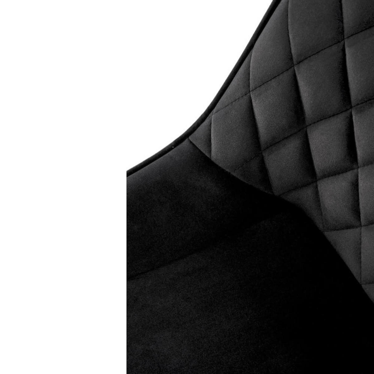 STUHL LUXI K520 - Schwarz, Holzwerkstoff/Metall (46/80/47cm) - Meblini