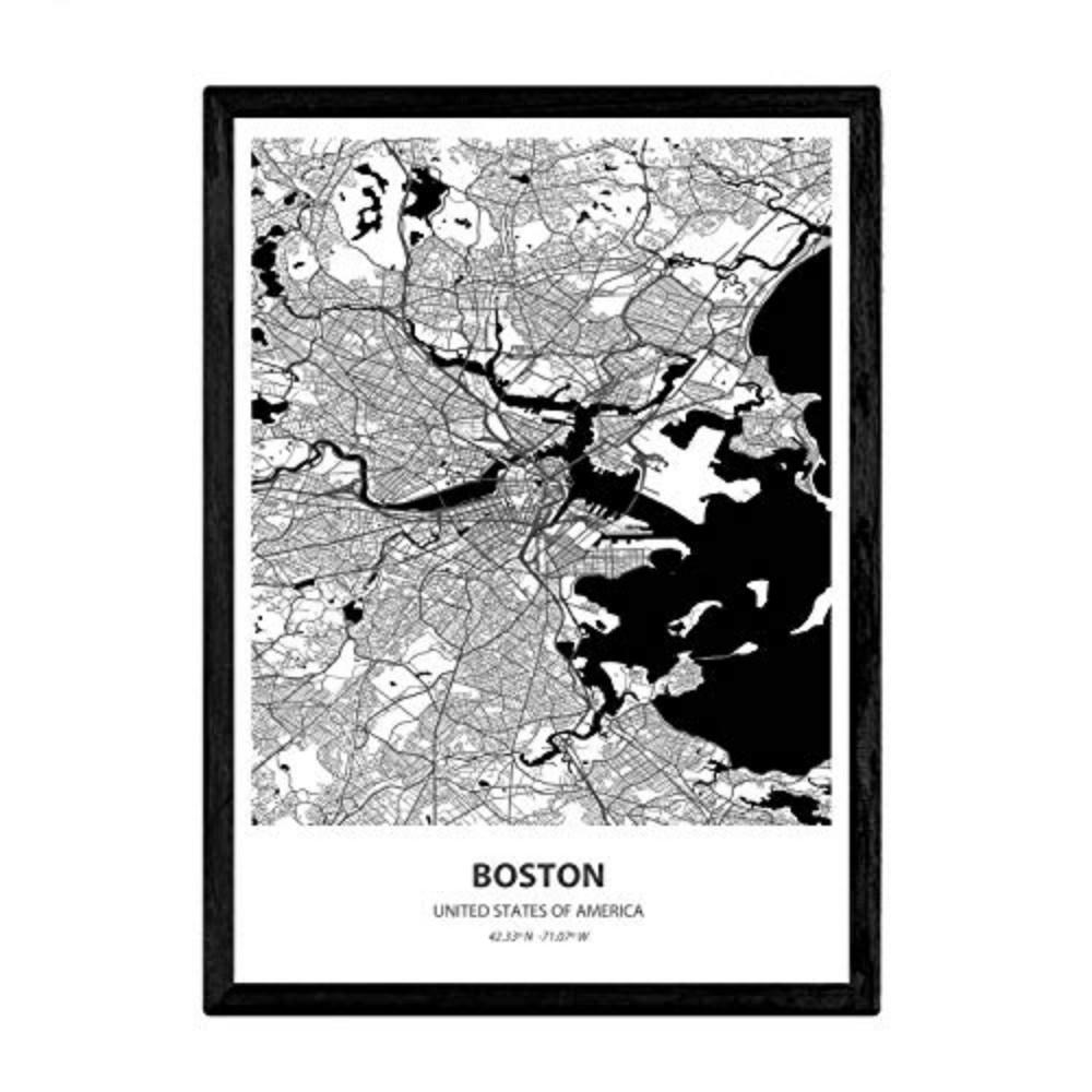 POSTER Boston - Usa A3 Rahmenlos - Klar, Papier (29.7/5/42cm) - Nacnic