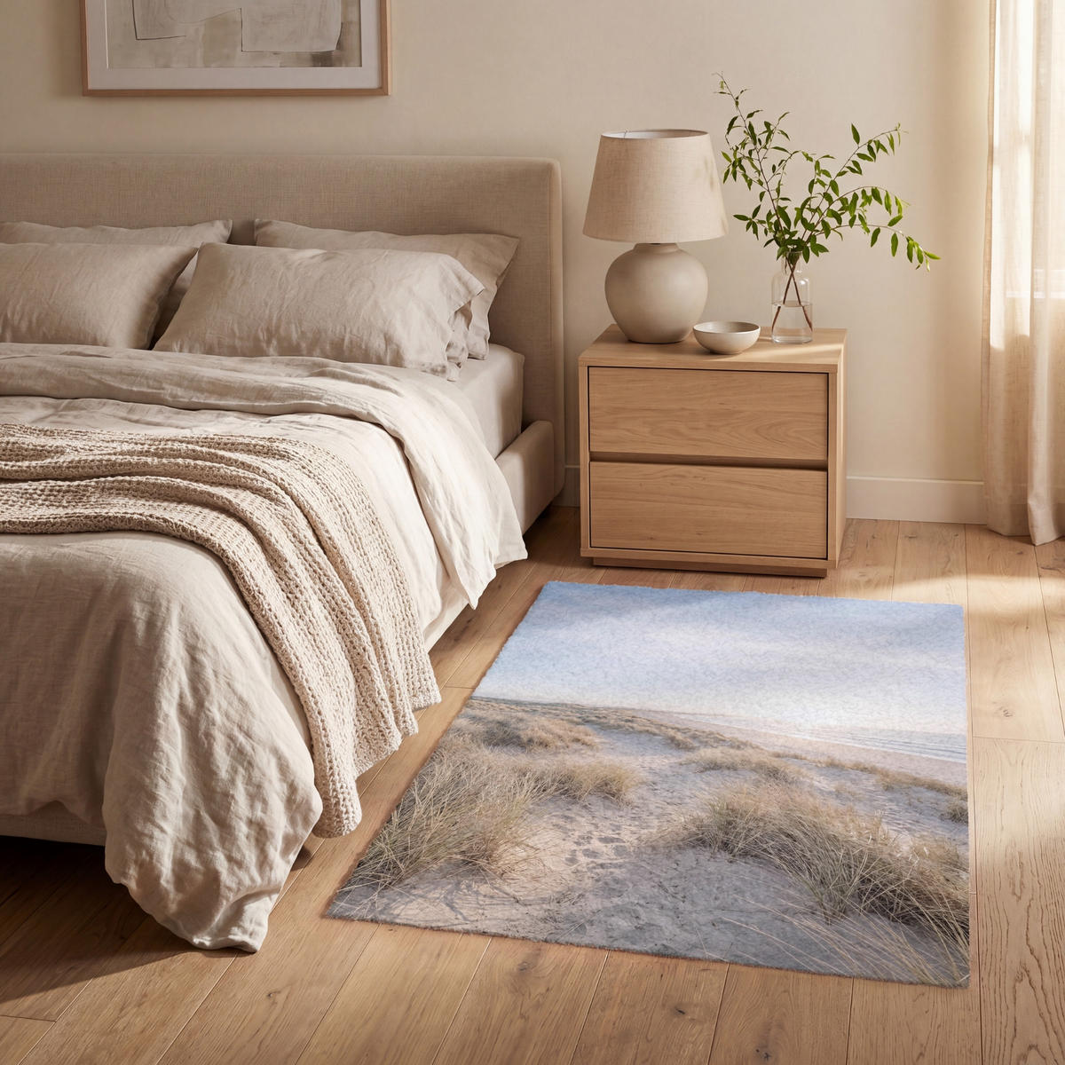 KOBERCE - Duny - Pláž - Béžová - 80x120 cm - piesková, textil/plast (80/0.4cm) - OnlyWow