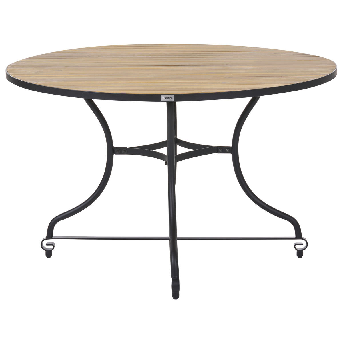 GARTENTISCH 120/120 cm Akazienholz Hellbraun Lascari - Hellbraun, Holz (120/120/74cm) - Beliani
