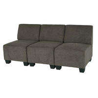 3-SITZER SOFA COUCH MODULAR Braun - Braun, Textil (171/76/72cm) - MCW