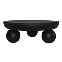 COUCHTISCH - 85 cm x 85 cm - metall - schwarz Silida - Schwarz, Metall (85/85/30cm) - Vente-Unique
