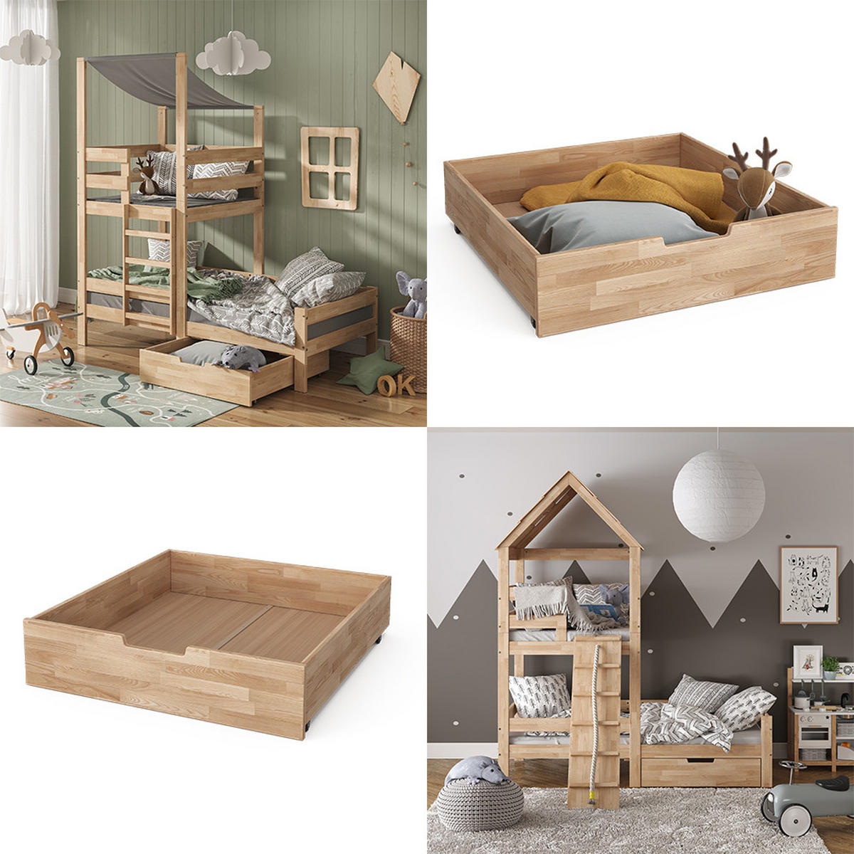 VYSOUVACÍ ZÁSUVKA Teddy Přírodní dřevo - přírodní, dřevo - VitaliSpa