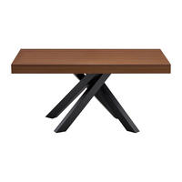 ESSTISCH - 6 Personen, 8 Personen, 10 Personen - holz - naturfarben dunkel Catonav - Naturfarben, Holz/Metall (90/160/75cm) - Vente-Unique
