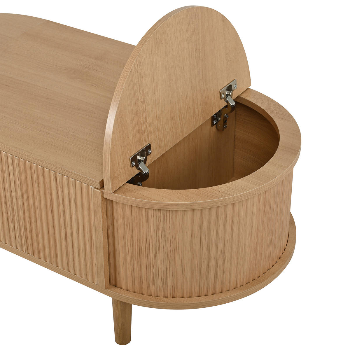 COUCHTISCH DE-37064 höhenverstellbar mit Klappdeckel Eiche - Eichefarben, Holzwerkstoff (100/48/53.5cm) - ComfortXL