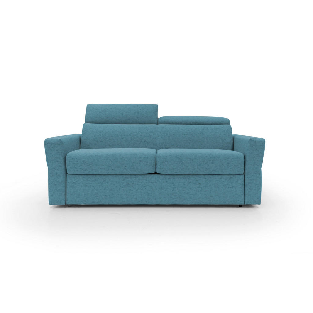 Thumbnail - Divani.store Schlafsofa, Hellblau, Textil, 200x100x95 cm, Wohnzimmer, Sofas & Couches, Schlafsofas