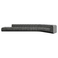 ECKSOFA modulares Sofa Tilmo-L3 - 581x194x70 cm Dunkelgrau - Dunkelgrau, Holzwerkstoff/Textil (581/194cm) - ALTDECOR