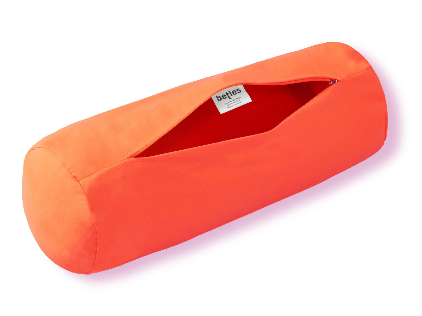 NACKENROLLENBEZUG Basic 100% Baumwolle orange 40/15 cm - Orange, Textil (15/40cm) - beties Heimtextil