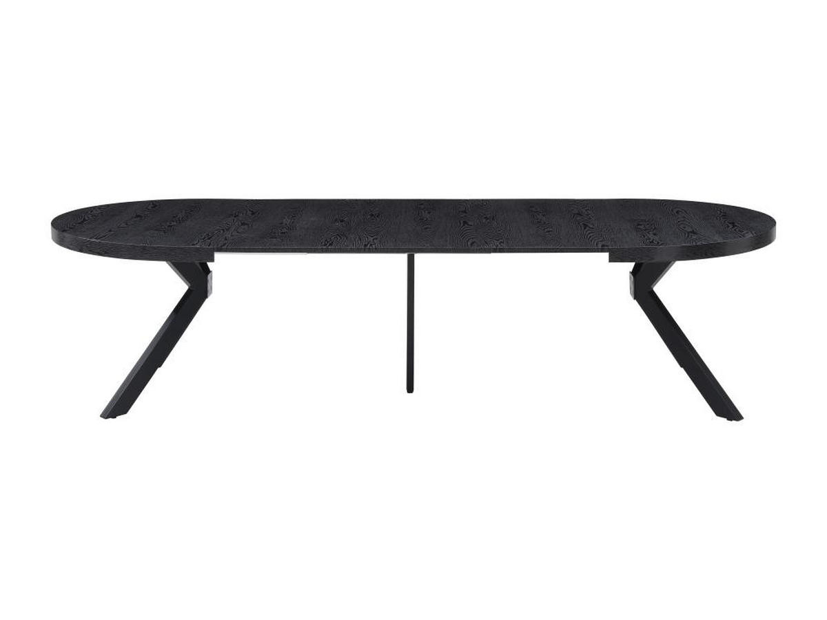 ESSTISCH - ausziehbar - 6 bis 12 Personen - MDF & Stahl - Schwarz - KOMONI - Schwarz, Holz (300/120/76cm) - Vente-Unique
