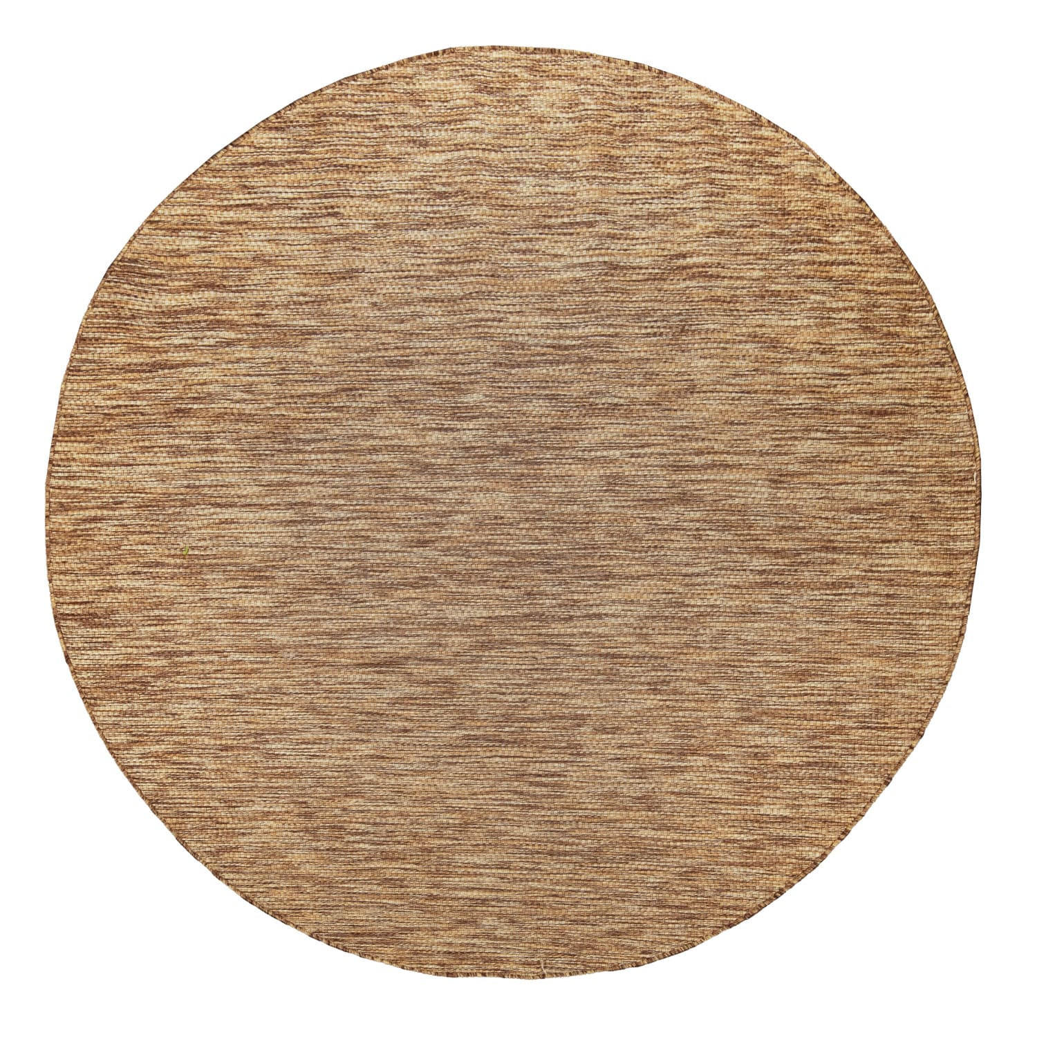 TEPPICH Kurzflor Unifarben Wohnzimmer schmutzabweisend Braun-Beige Rund 200D - Braun, Textil (200/200cm) - KADIMA DESIGN