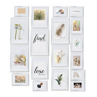 BILDERRAHMEN Velvet Aluminium Silber 18tlg - Silberfarben, Metall (29/26/35cm) - BoMoe