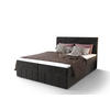 BOXBETT BAHAMA 180x200, mit Matratze H3 und Topper, Monolith 97 - Dunkelgrau, Holz/Kunststoff (180/200cm) - Bedante