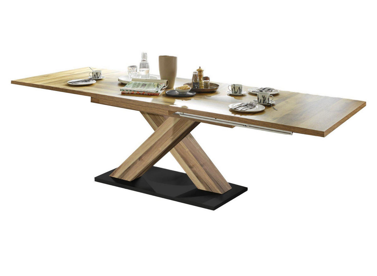 ESSTISCH ausziehbar Elene 160x90x76 Plankeneiche - Alteiche, Holzwerkstoff (160/90/76cm) - 58aufmkessel