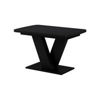 PRODUŽNI BLAGOVAONSKI STOL Fenaro Crna 120 x 80 + Izvlačno - crna, drvni materijal (80/120/77.4cm) - Vicco