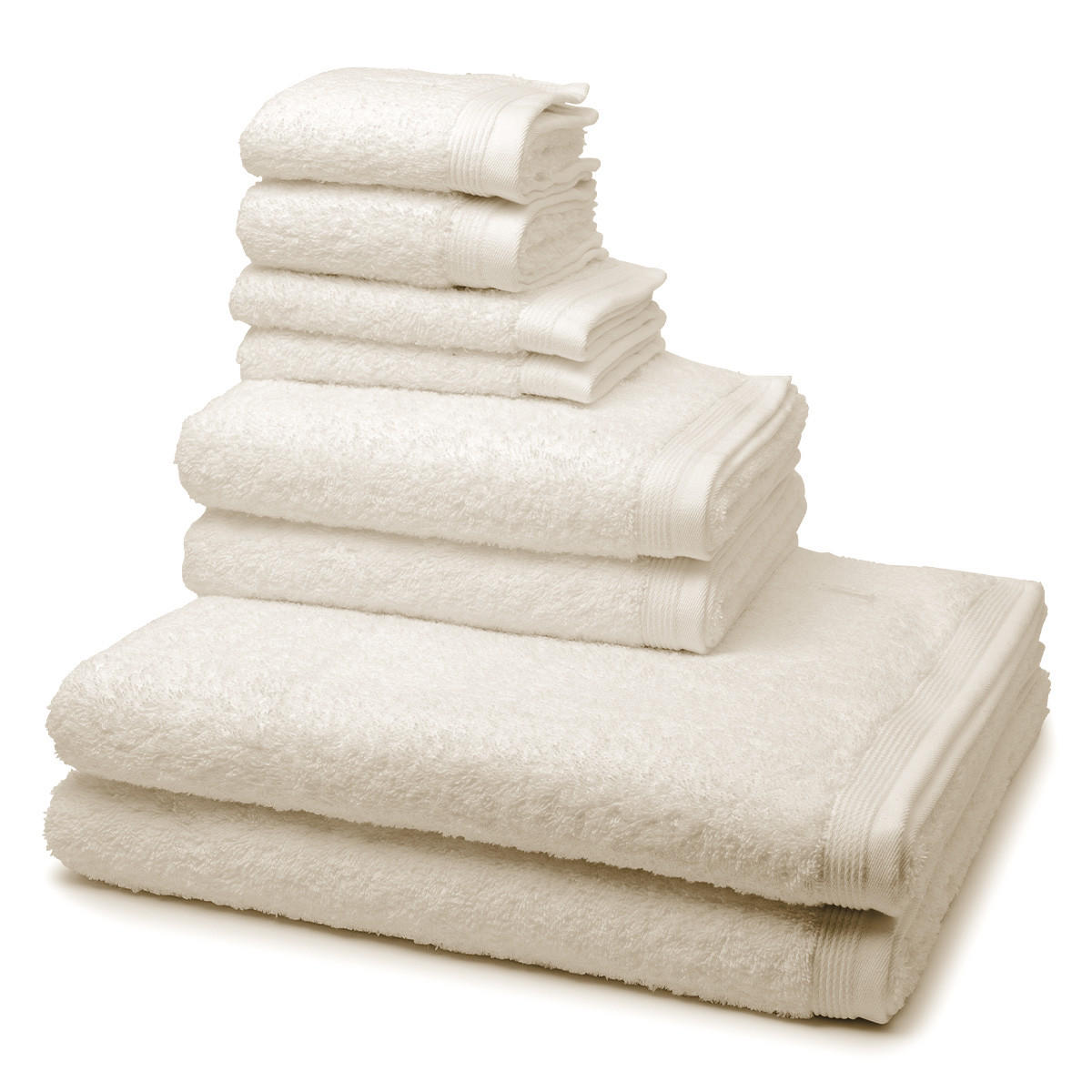 FROTTIERSET Superwuschel 8-teilig - Beige, Textil (50/100cm) - MÖVE