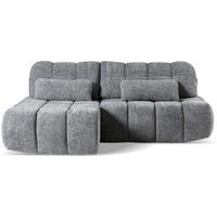 ECKSCHLAFSOFA Terio mit Bettkasten, links, Grau - Grau, Textil (225/172cm) - Beautysofa