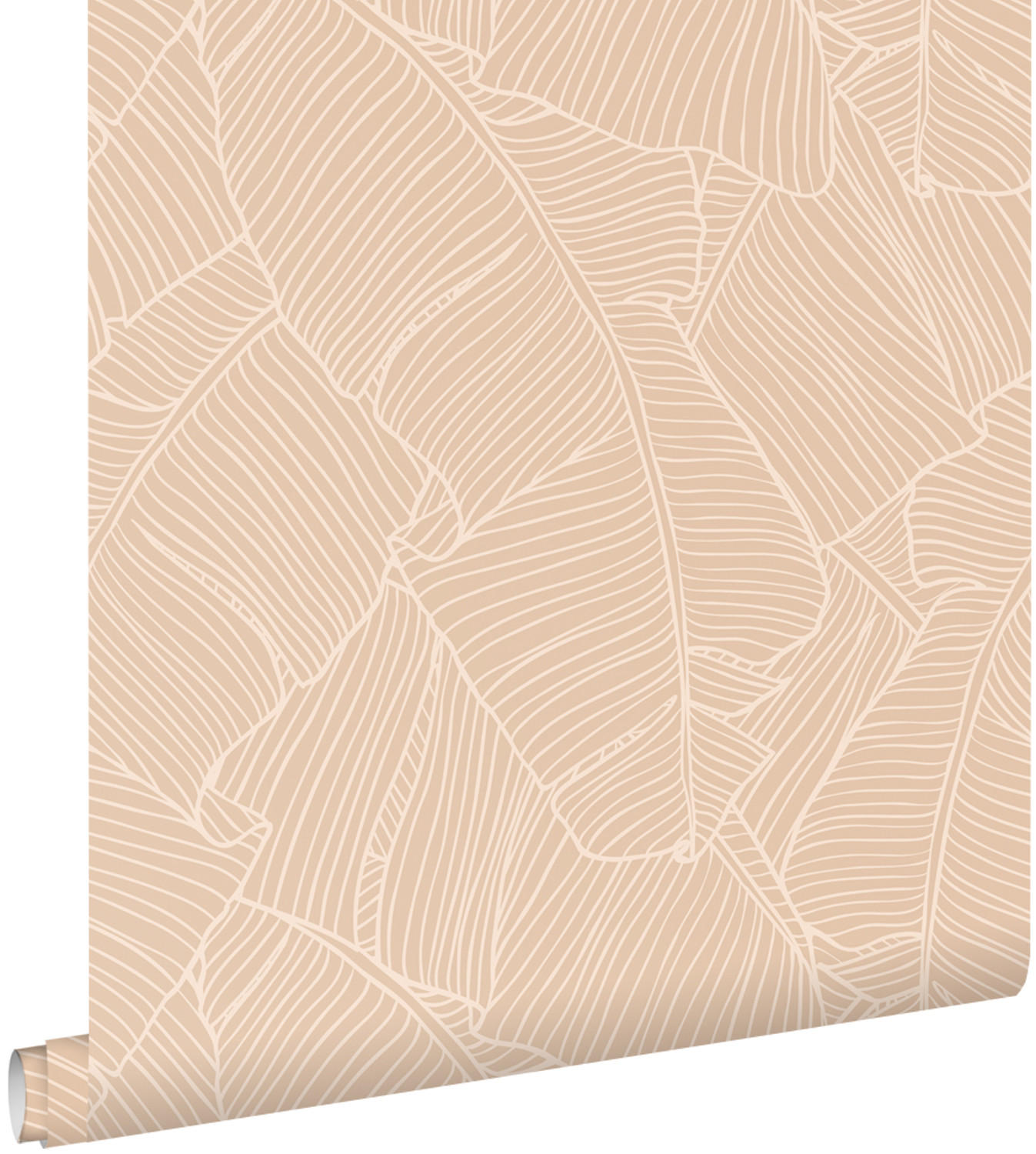 TAPETE Blätter 50 x 900 cm - Pink, Papier (50/900cm) - ESTAhome