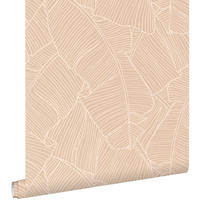 TAPETE Blätter 50 x 900 cm - Pink, Papier (50/900cm) - ESTAhome