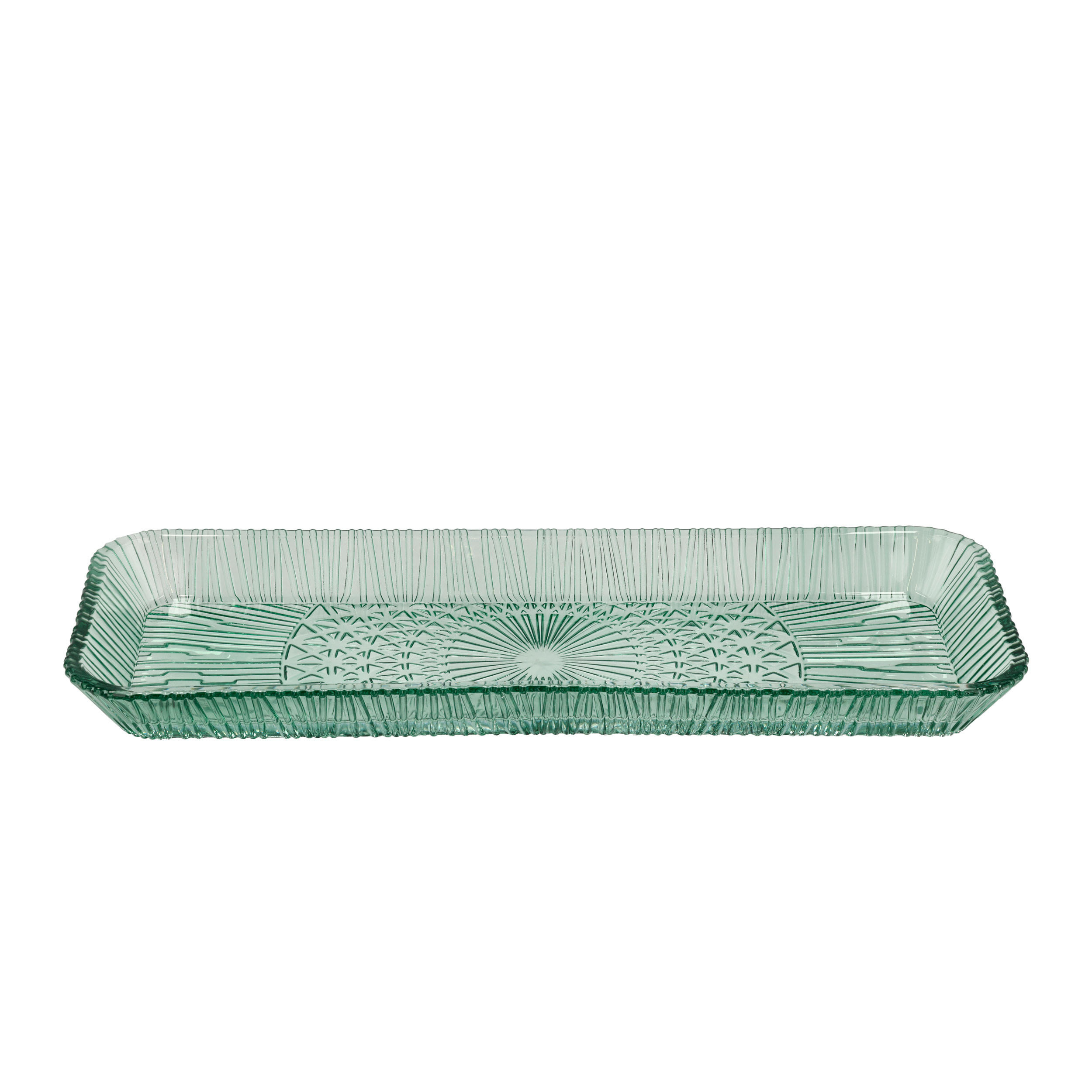 SERVIERPLATTE rechteckig Kusintha 38 x 14 cm Grün - Grün, Keramik (14/3.2/38cm) - Bitz