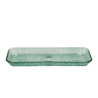 SERVIERPLATTE rechteckig Kusintha 38 x 14 cm Grün - Grün, Keramik (14/3.2/38cm) - Bitz