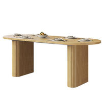 ESSTISCH Ausziehbar 120-160Cm Oval Holzstruktur Natur - Naturfarben, Metall (80/120/75.5cm) - FLIEKS