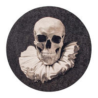 TEPIH Funny Bones Pop Momento Mori 240/240 cm - crna, tekstil/prirodni materijali (240/240cm) - Louis De Poortere
