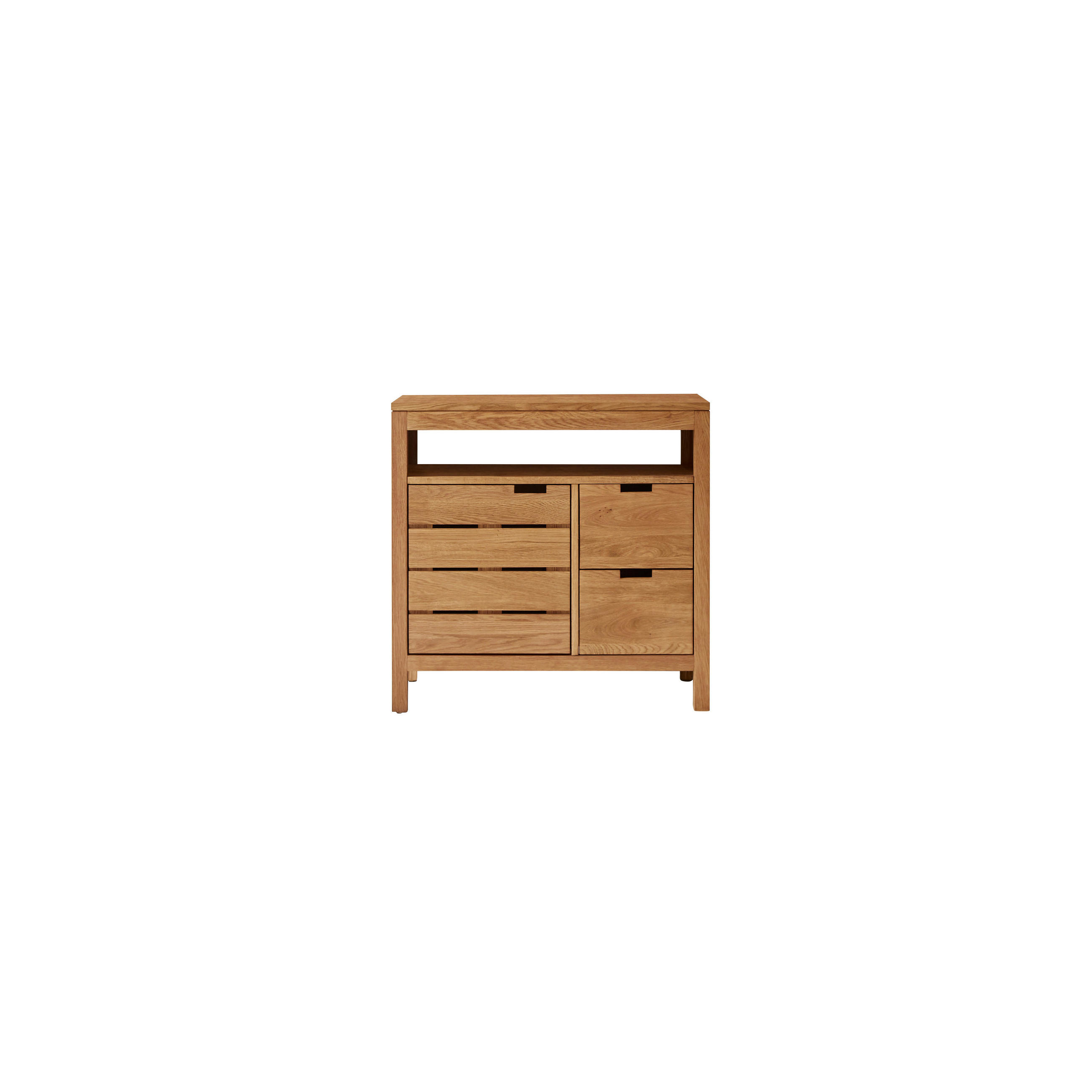 Tikamoon Waschtischunterschrank Hellbraun 80x78x45 cm