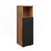 MIDISCHRANK Irma Anthrazit gepunktet 30 x 95 cm - Anthrazit, Holzwerkstoff (30/95/30cm) - Vicco