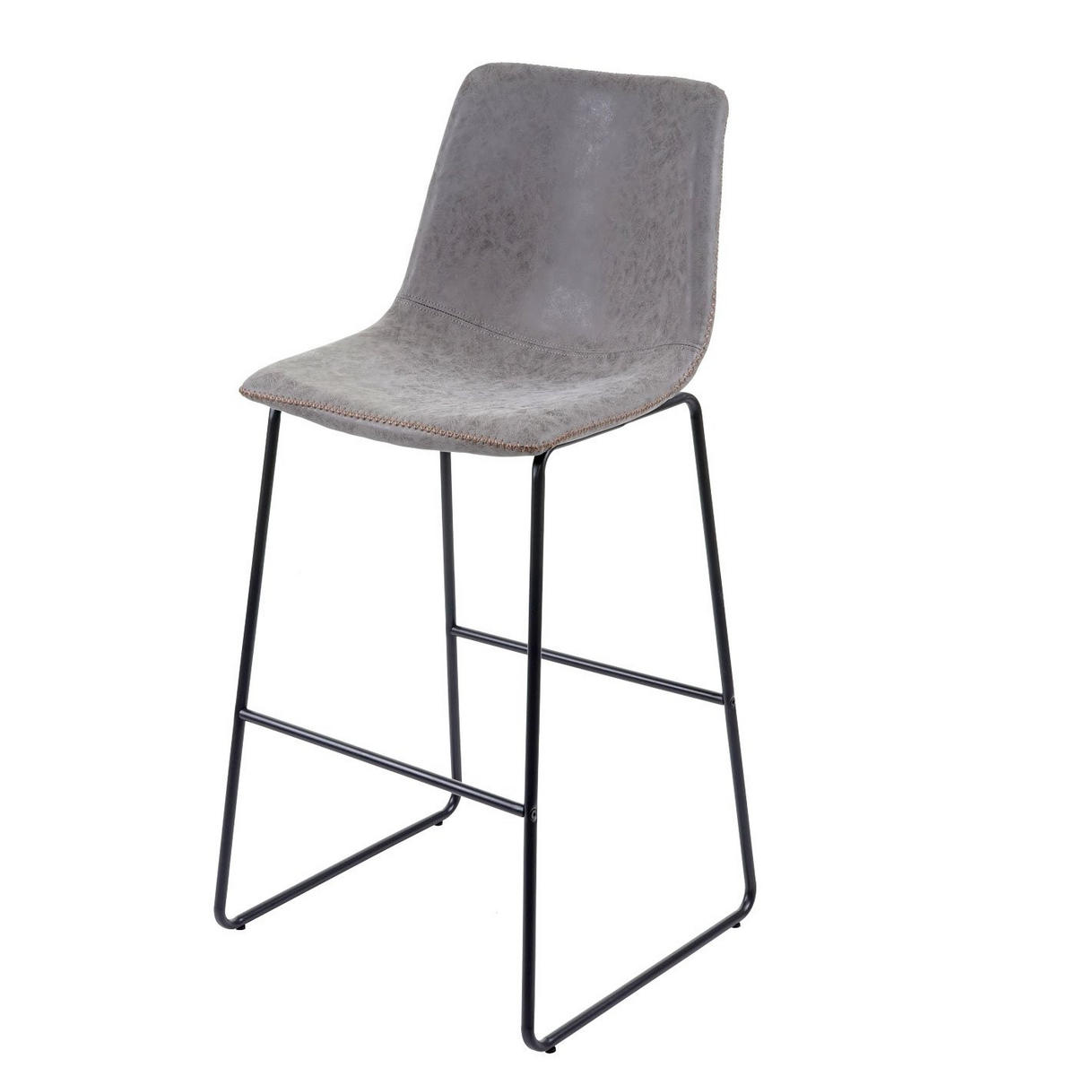 BARHOCKER Grau 2er-Set - Grau, Textil (52/109/51cm) - MCW