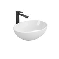 WASCHBECKEN mit pflegeleichter Oberfläche Weiß 34 / 27 / 13 cm - Weiß, Keramik (34/13/27cm) - EMKE