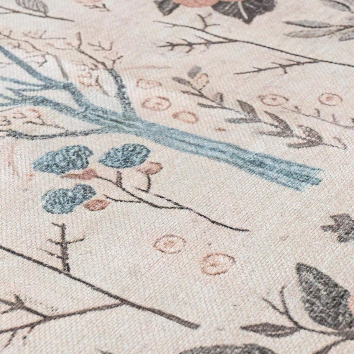 TEPPICH Beige Pflanzlich - Rechteckig Orientalisch - 140 x 200 cm - Pink/Beige, Textil (140/200cm) - Mazovia